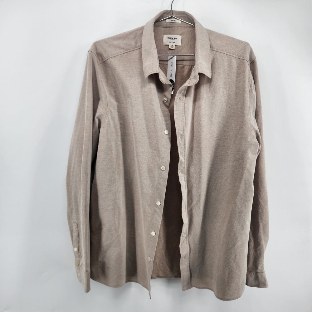 Julian & Mark Off White Large Stretch Oxford Shirt NWT